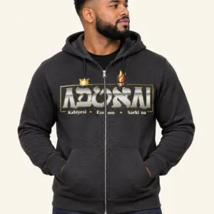 Adonai zip hoodie front- Romeez Gear