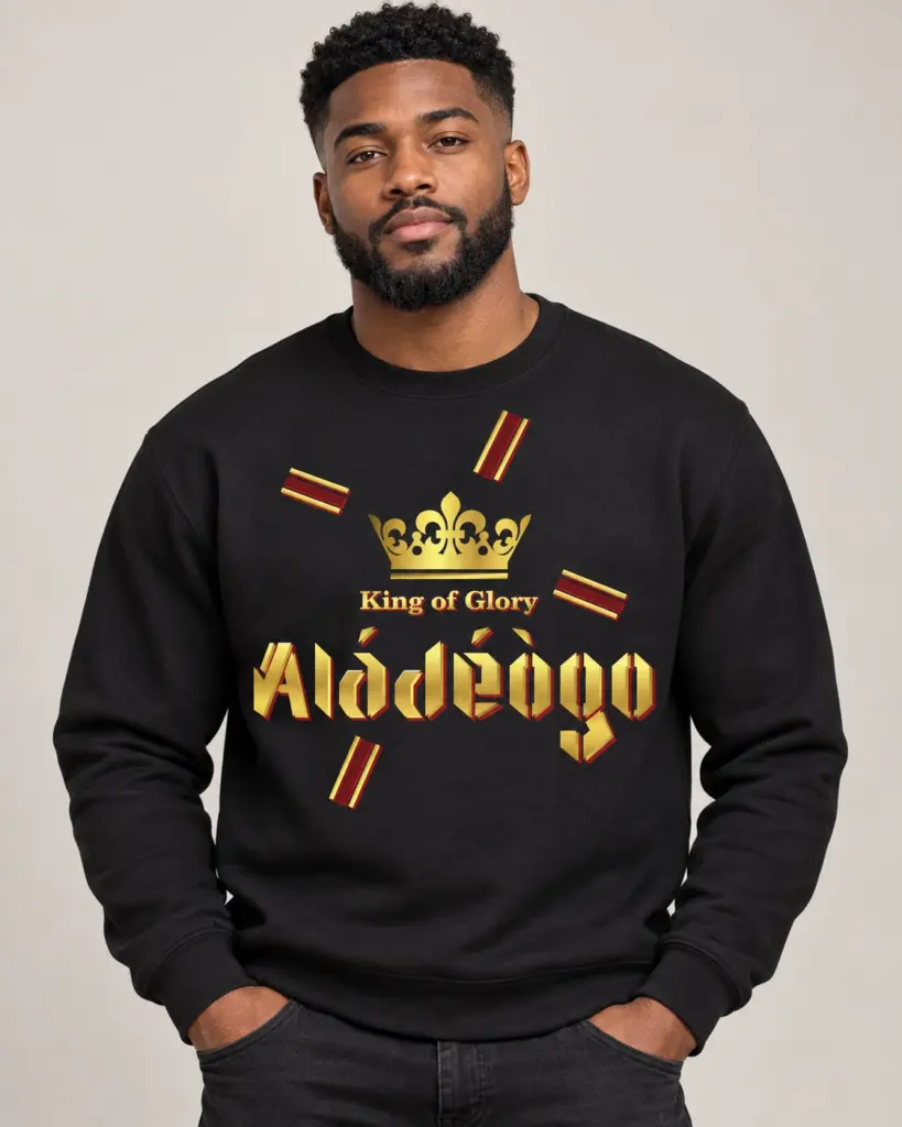 Aladeogo crewneck front - Romeez Gear