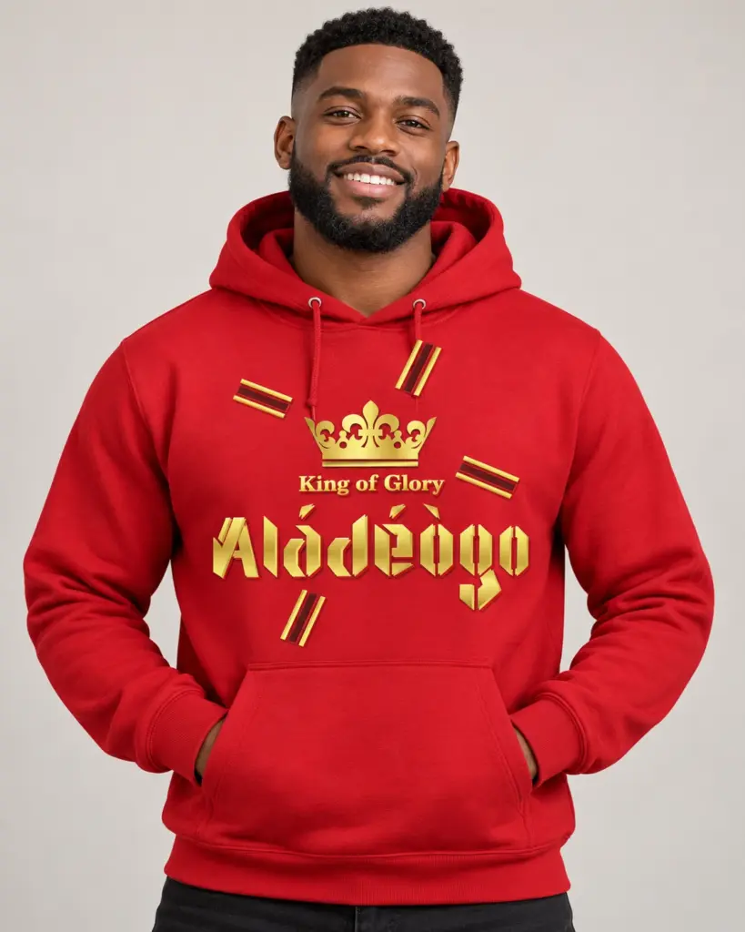 Aladeogo pullover hoodie front - Romeez Gear