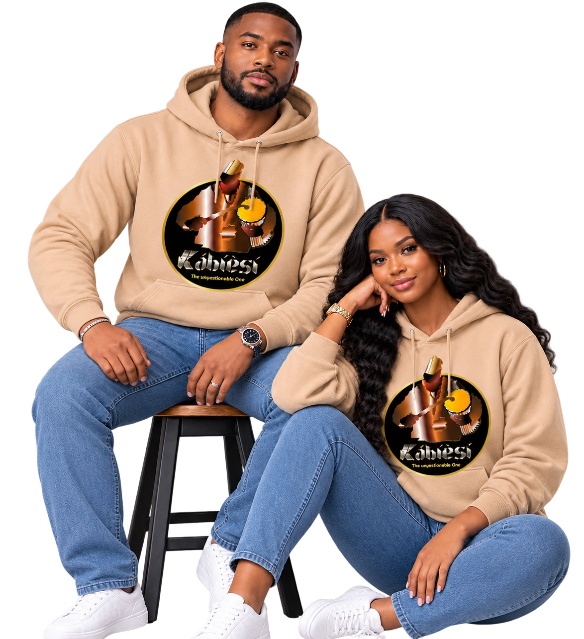 Kabiesi-Hoodie-Model-II Cream Hoodie - Kabiesi design